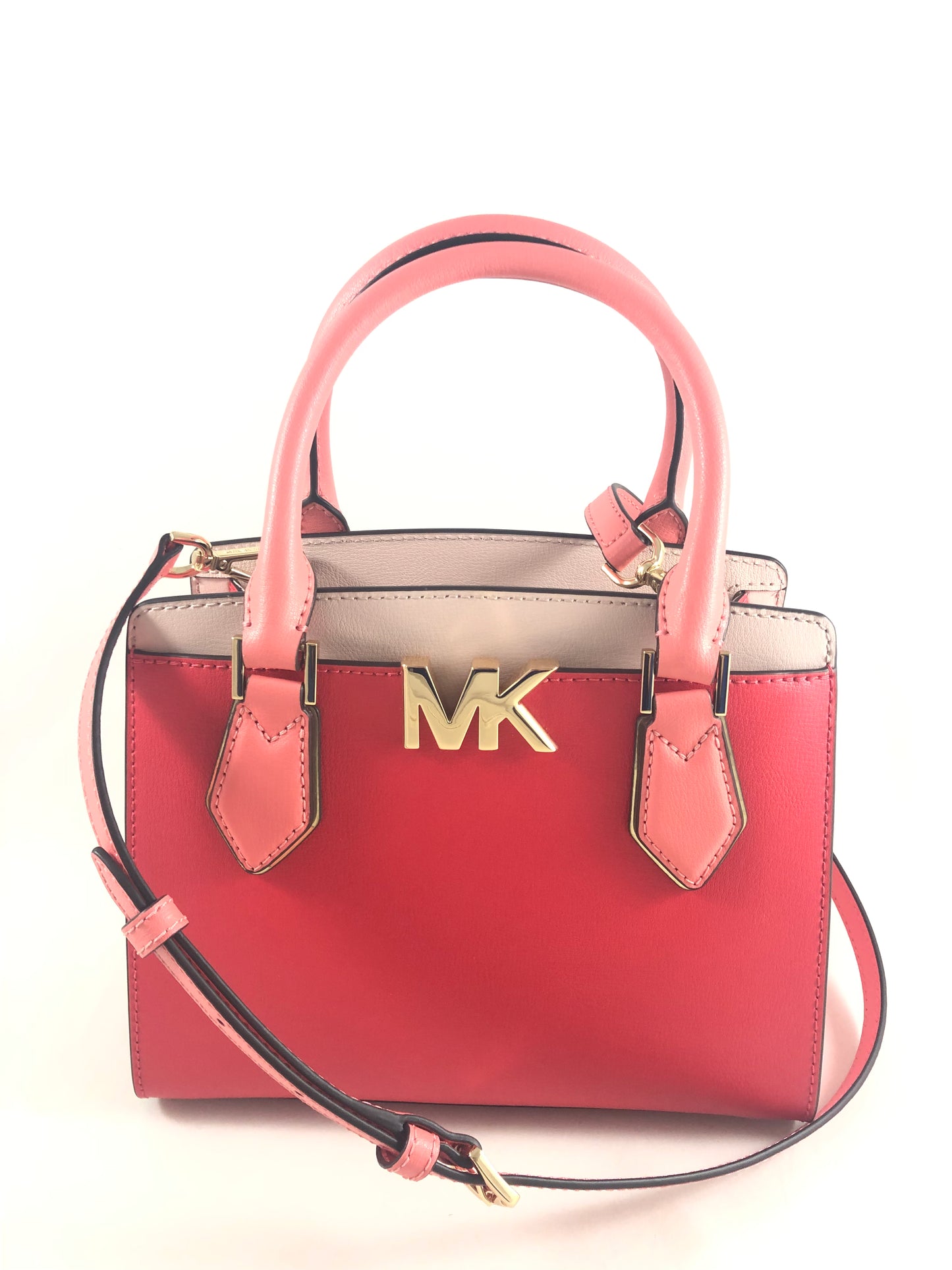 New Authentic Michael Kors Leather Mott Medium Messenger Satchel Handbag Purse