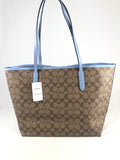 New Authentic Coach 5696 Signature Canvas City Tote Bag