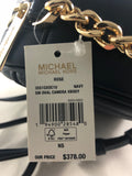 New Authentic Michael Kors Rose Small Oval Camera Crossbody Handbag