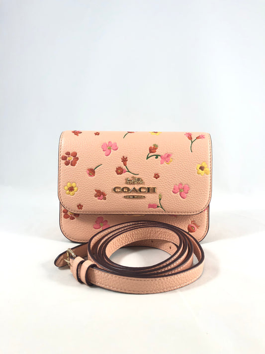 New Authentic Coach C8692 Mystical Floral Leather Mini Brynn Crossbody