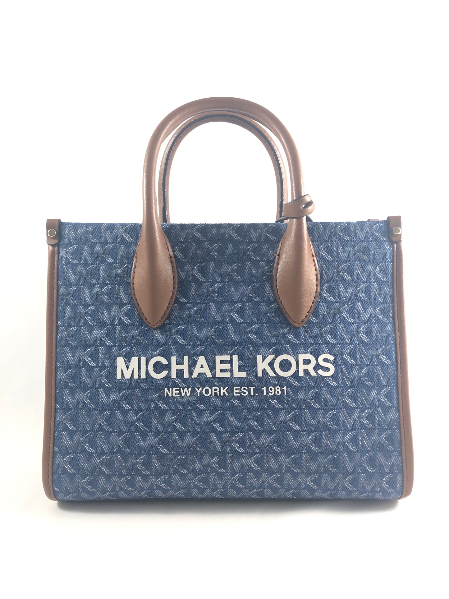 New Authentic Michael Kors Mirella Small Shopper Topzip Crossbody