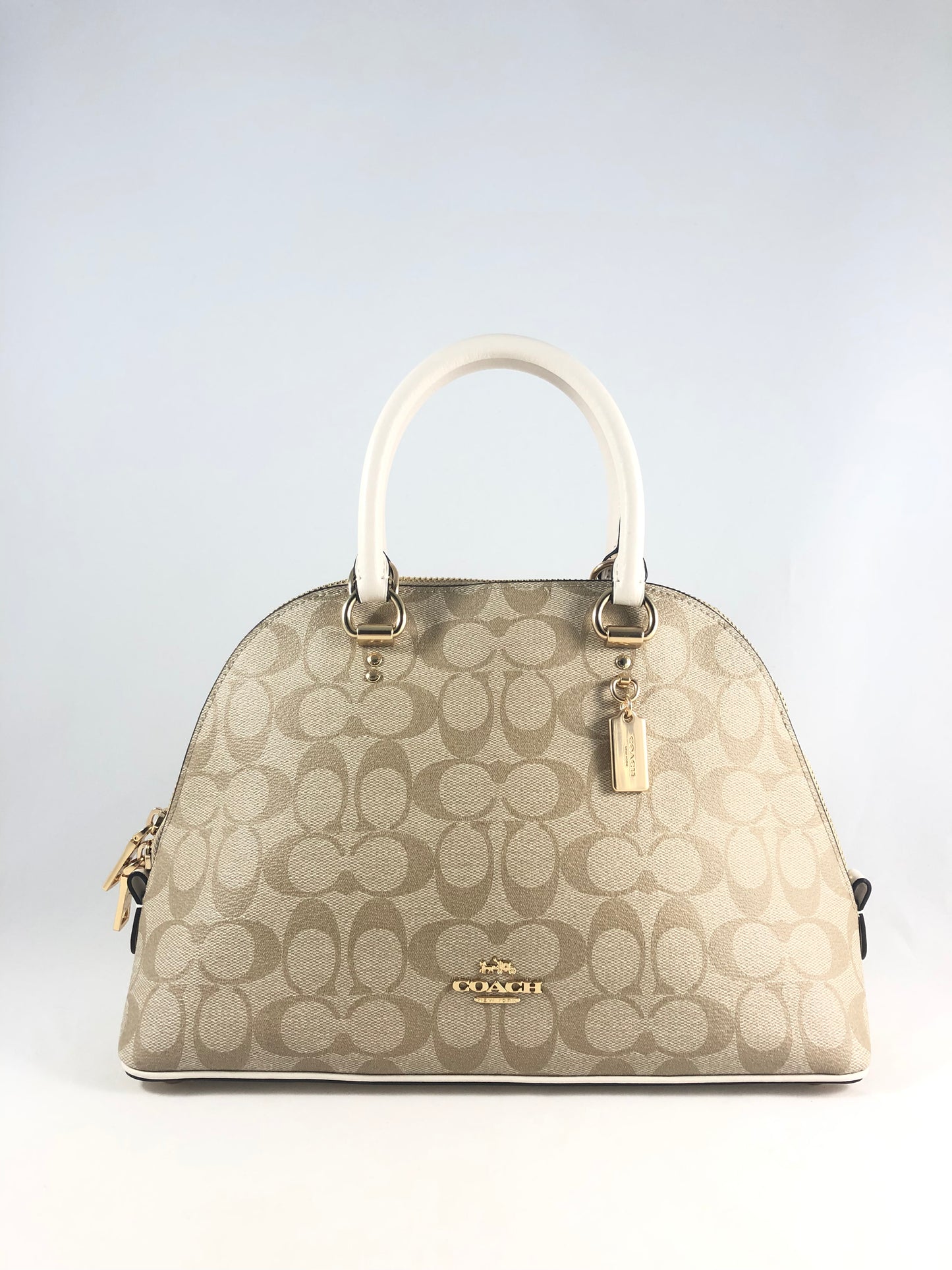 New Authentic Coach 2558 Signature Katy Satchel Handbag Purse