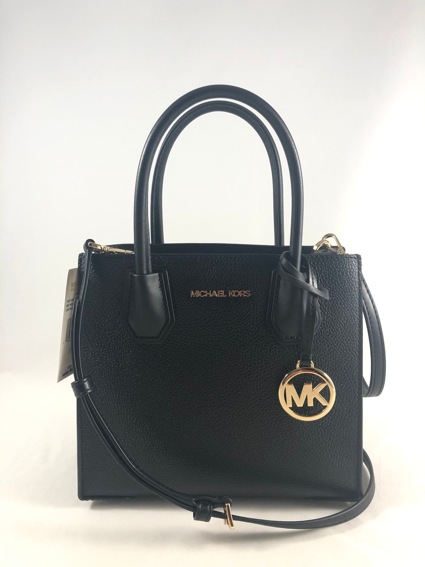 New Authentic Michael Kors Mercer Medium Messenger Leather Crossbody Handbag