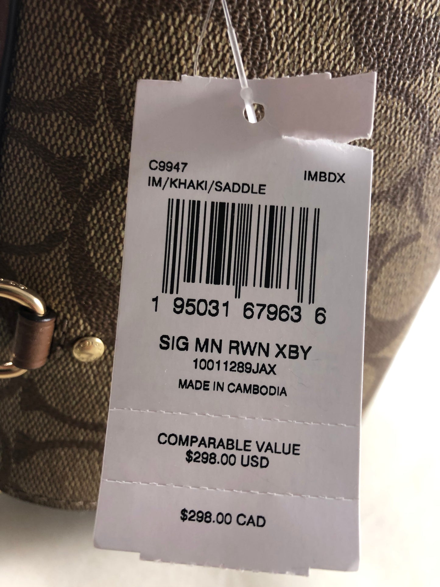 New Authentic Coach C9947 Signature Mini Rowan Crossbody