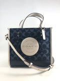 New Authentic Coach C8582 Denim Jacquard Dempsey Tote Handbag Purse