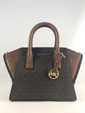 New Authentic Michael Kors Avril Small Top Zip Satchel Handbag Purse