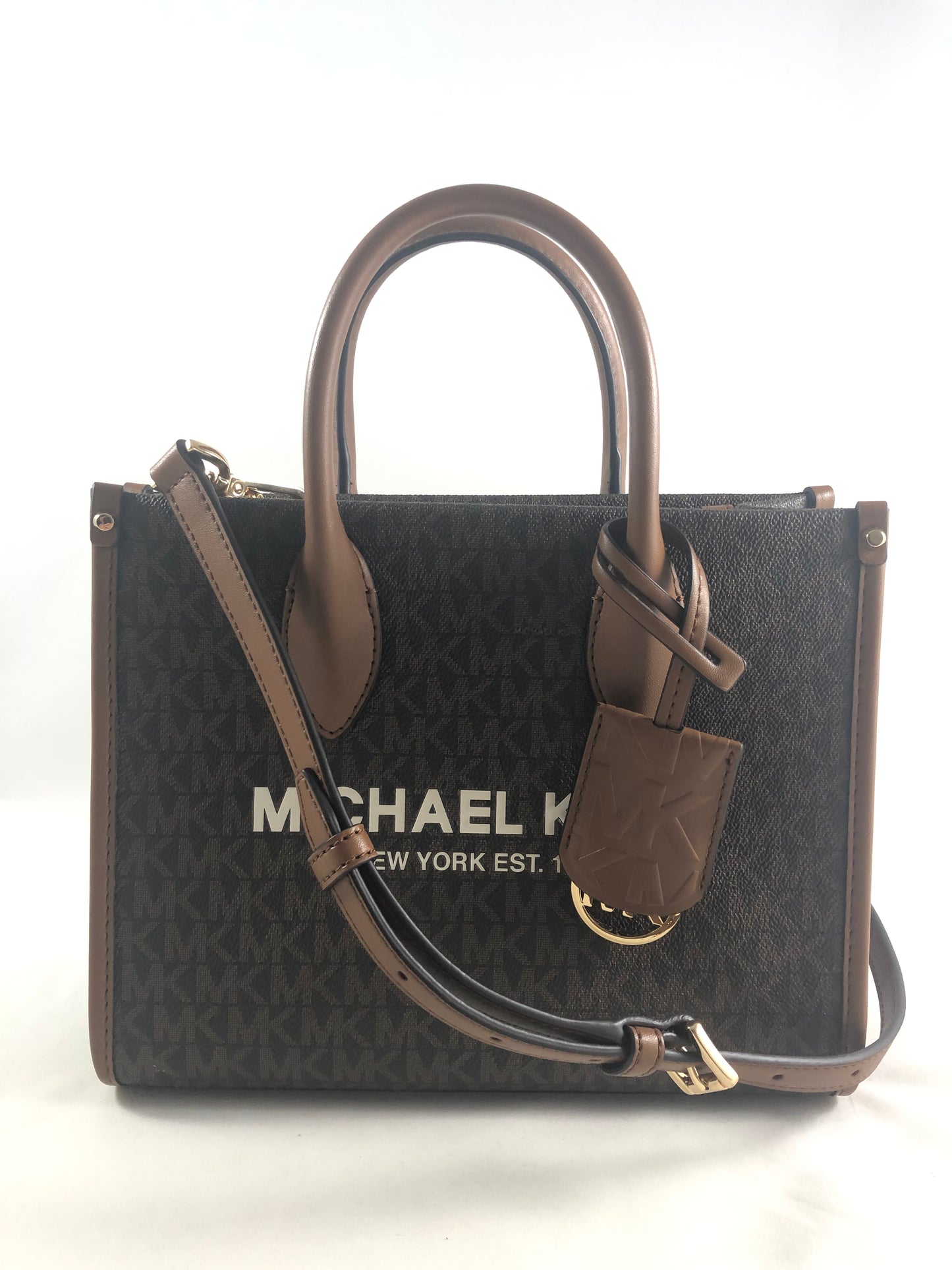 New Authentic Michael Kors Mirella Small Shopper Topzip Crossbody