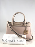 New Authentic Michael Kors Gibson Leather Small Satchel Handbag Purse