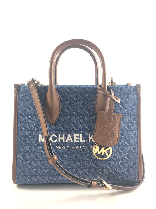 New Authentic Michael Kors Mirella Small Shopper Topzip Crossbody