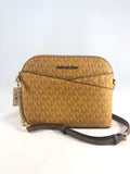 New Authentic Michael Kors Jet Set Travel Medium Dome Crossbody Handbag