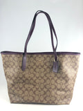 New Authentic Coach 5696 Signature Canvas City Tote Bag