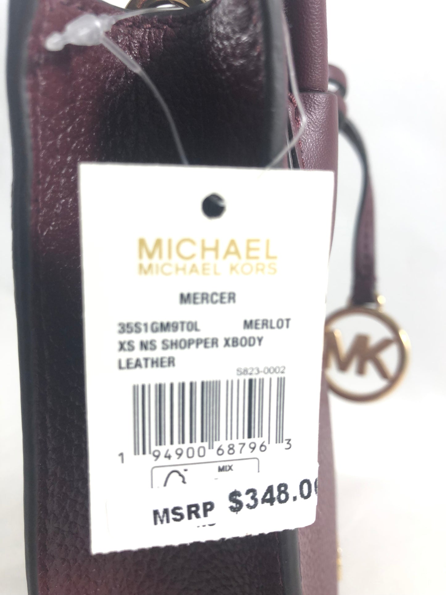 New Authentic Michael Kors Mercer XS NS Shopper Crossbody Handbag Purse