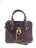 New Authentic Michael Kors Hamilton Leather Small Satchel Handbag