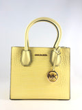 New Authentic Michael Kors Mercer Embossed Medium Messenger Handbag Purse