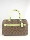 New Authentic Coach 83607 Signature Canvas Rowan Satchel Handbag