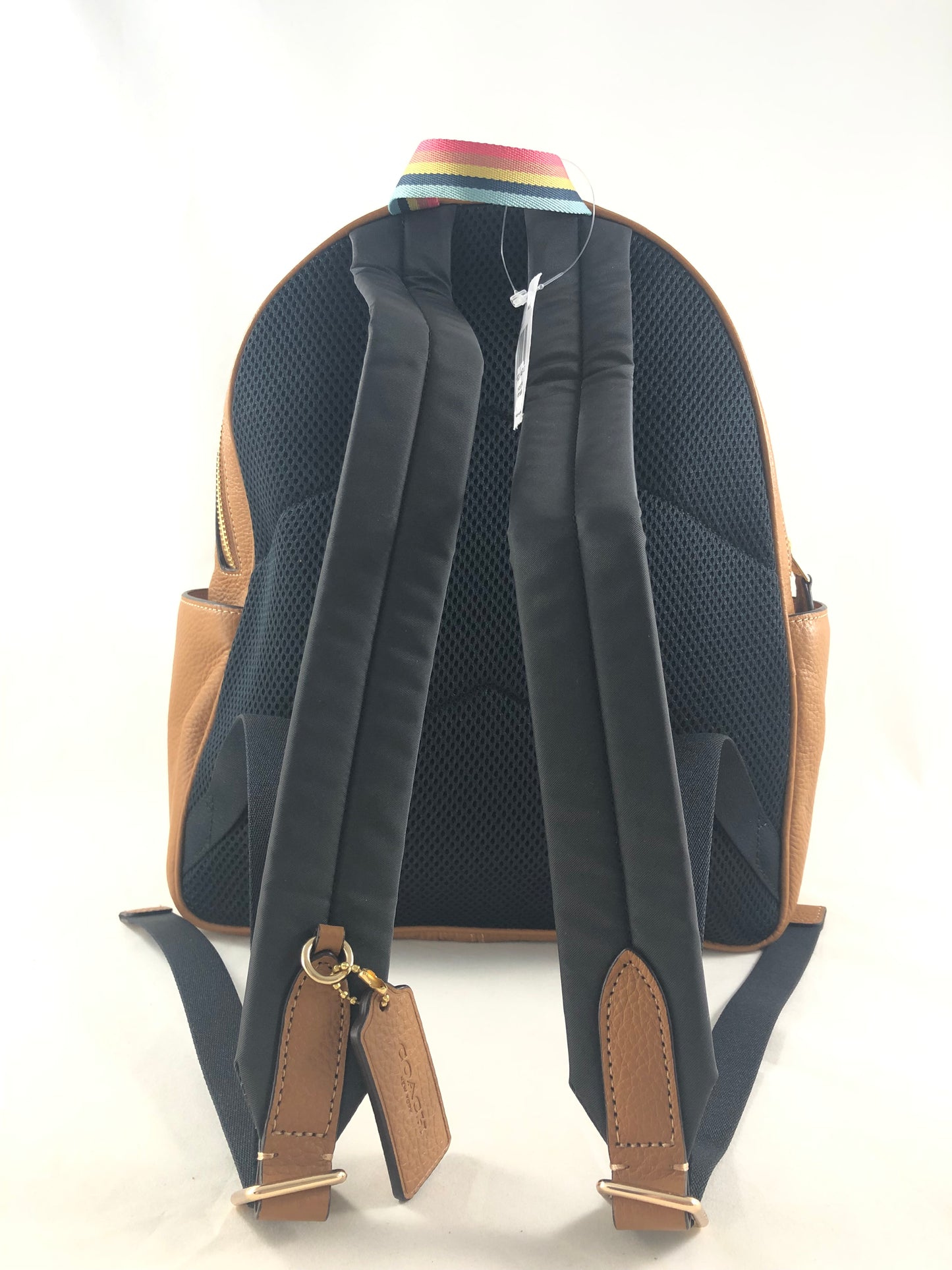 New Authentic Coach C8521 Leather Court Backpack