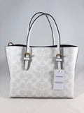 New Authentic Coach C4250 Signature Canvas Mollie 25 Tote Bag