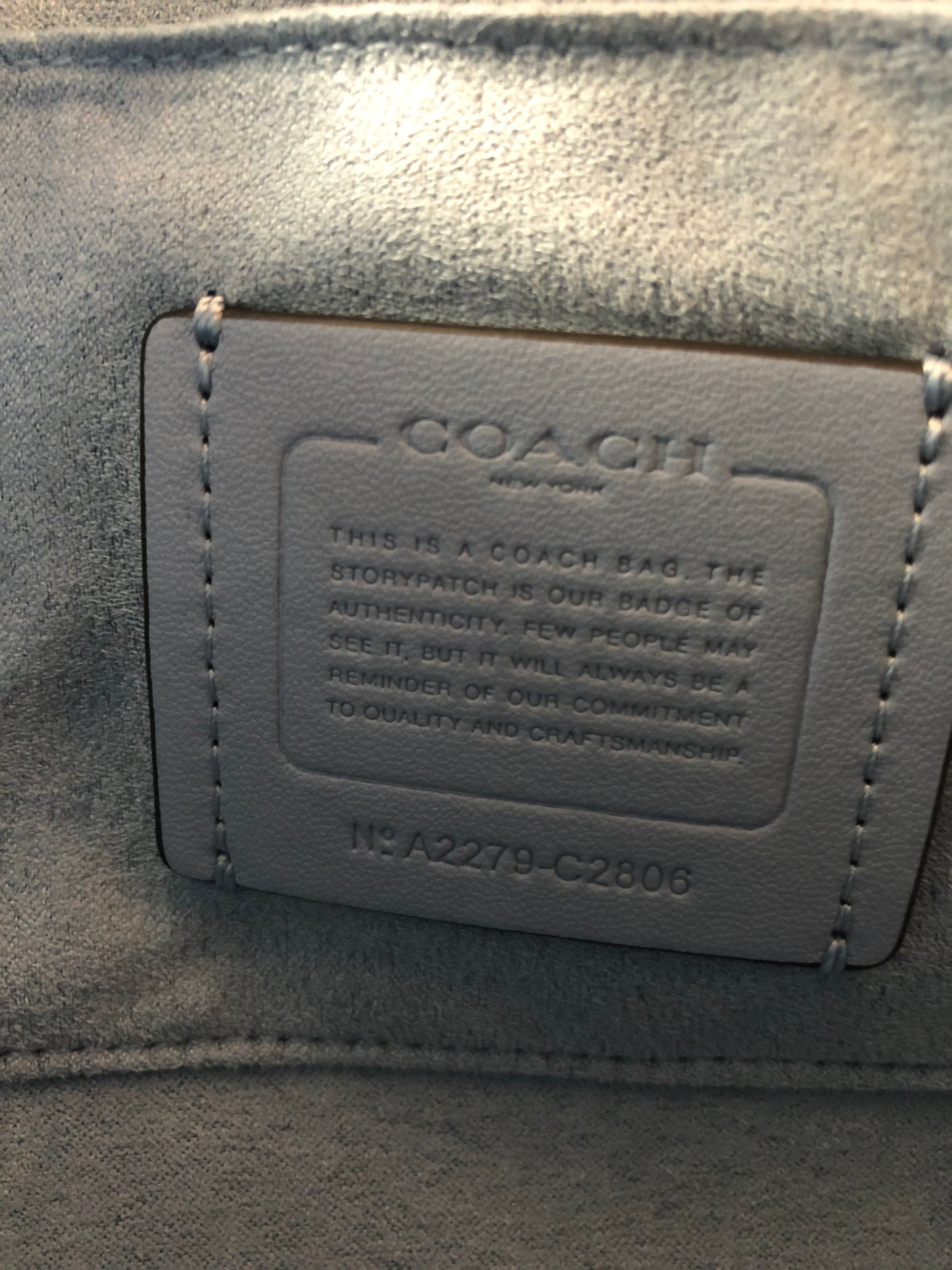 New Authentic Coach C2806 Signature Canvas Georgie Saddle Bag