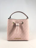 New Authentic Michael Kors Suri Signature Small Bucket Crossbody Handbag