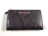 New Authentic Michael Kors Jet Set Travel Small Zip Card Case Wallet