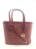 New Authentic Michael Kors Jet Set Travel XS Carryall Convertible Top Zip Tote Handbag