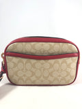 New Authentic Coach C2180 Signature Ox and Carriage Canvas Jes Crossbody Bag