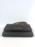 New Authentic Michael Kors Jet Set Travel Medium MF Phone Crossbody