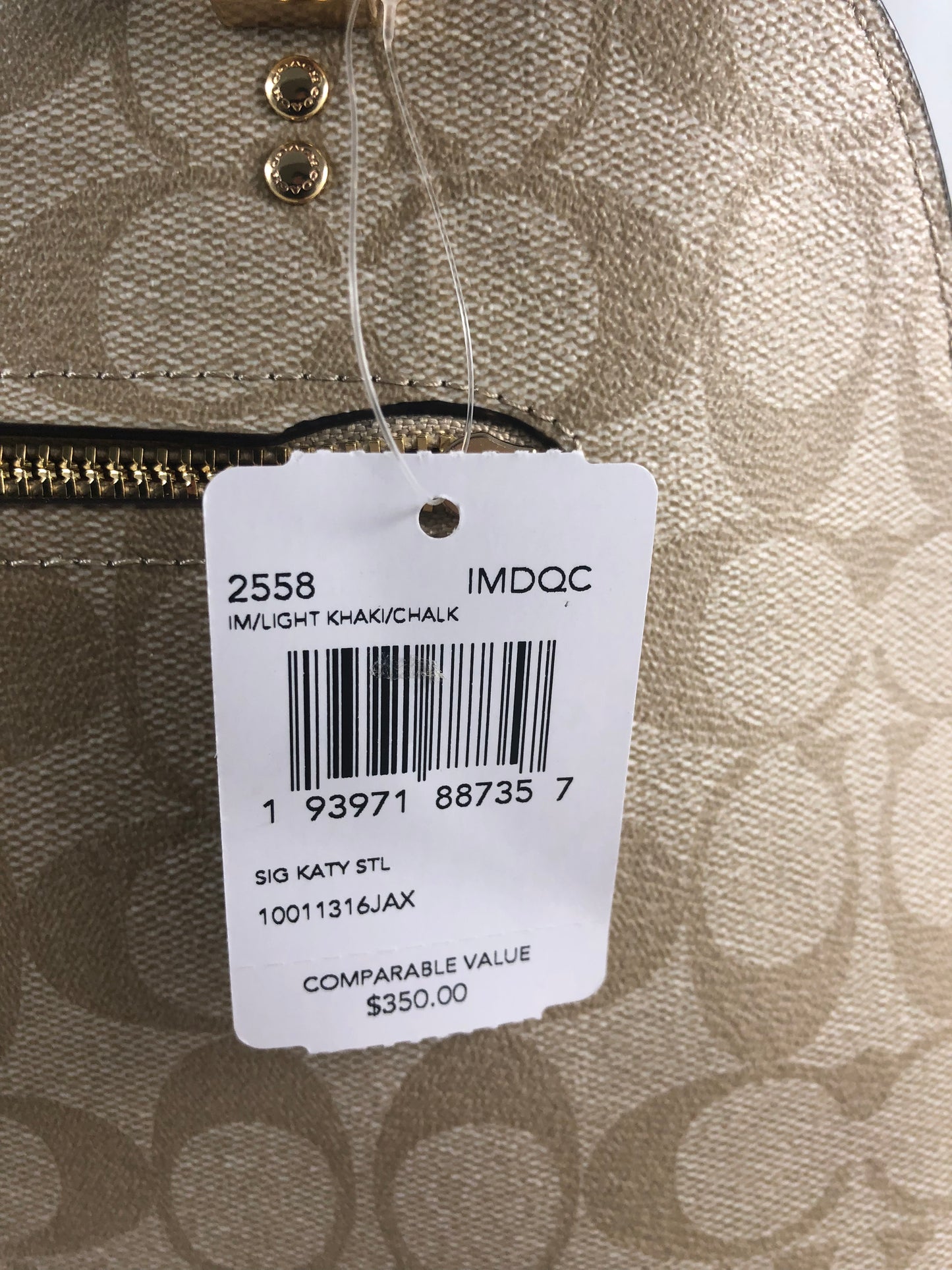 New Authentic Coach 2558 Signature Katy Satchel Handbag Purse