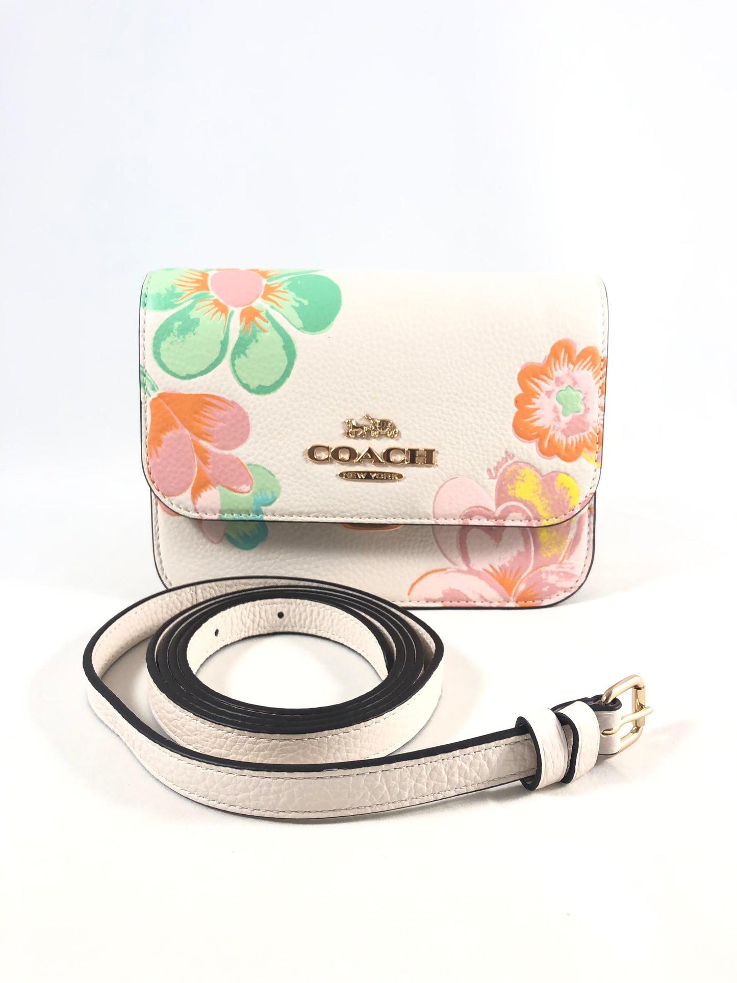 New Authentic Coach C8324 Dreamy Land Mystical Floral Canvas Mini Brynn Crossbody