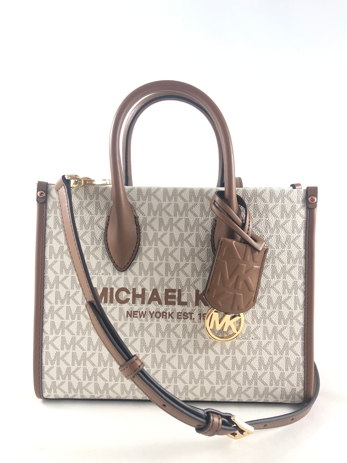 New Authentic Michael Kors Mirella Small Shopper Topzip Crossbody