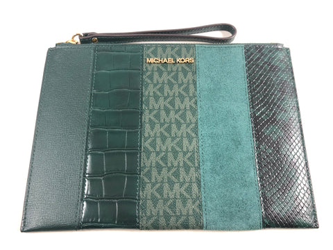 New Authentic Michael Kors Jet Set Travel XL Zip Clutch Wristlet Wallet