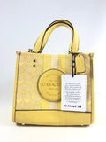 New Authentic Coach C8417 Signature Jacquard Dempsey Tote 22 Handbag Purse