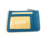 New Authentic Michael Kors Small Topzip ID Coinpouch Card Holder