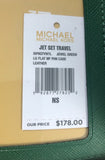 New Authentic Michael Kors Large Leather Flat Multifunction Phone Case Wallet