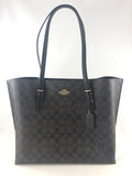 New Authentic Coach 1665 Signature Canvas Mollie Tote Handbag Purse