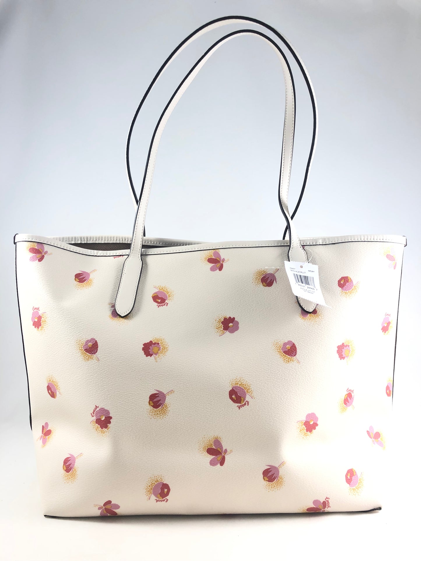 New Authentic Coach C6431 Poppy Floral Print City Tote Bag