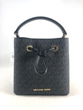 New Authentic Michael Kors Suri Signature Small Bucket Crossbody Handbag