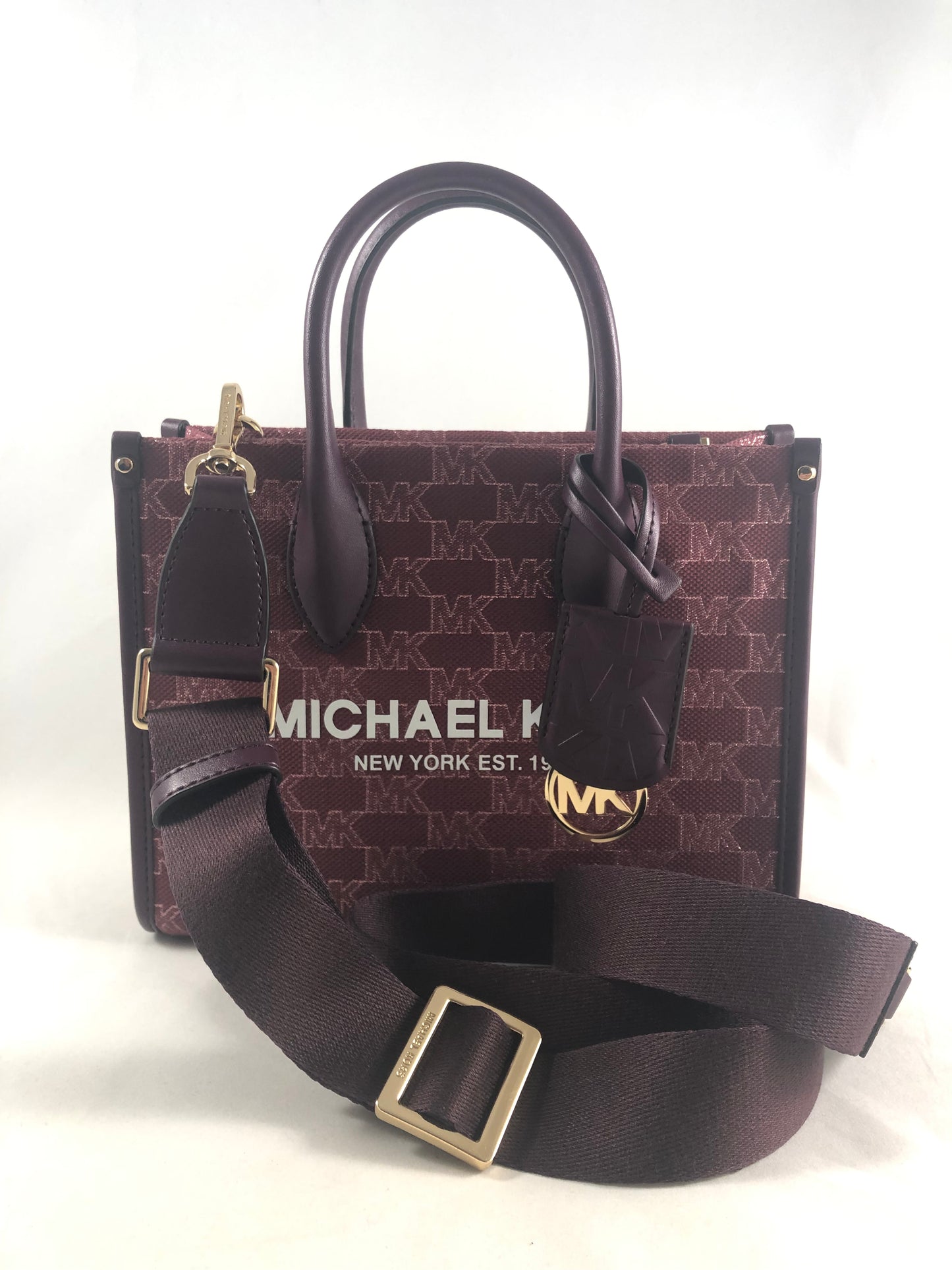 New Authentic Michael Kors Mirella Small Shopper Top Zip Crossbody