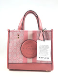 New Authentic Coach C8417 Signature Jacquard Dempsey Tote 22 Handbag Purse