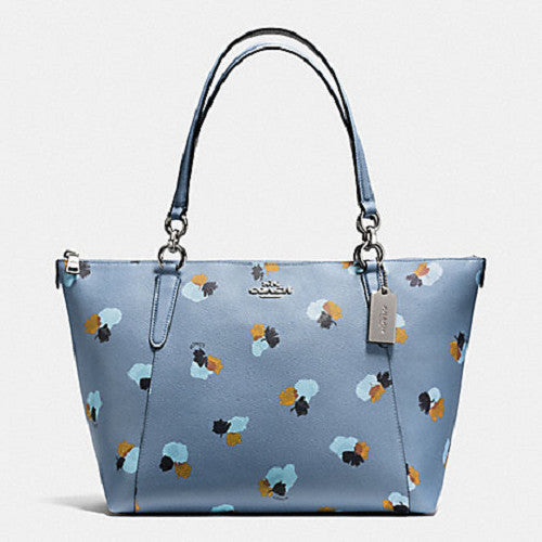 Authentic Coach Ava tote in Cornflower Blue Field floral